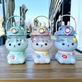 thumbnail image 6 of Ludlz 1130ml Water Cup Food Grade Easy to Clean Portable Cute 3D Rabbit Shape Straw Bottle for Summer, 6 of 7