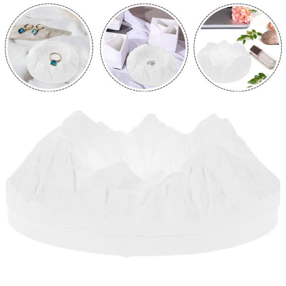 BRIGHTFUFU Simple Snow Mountain Prop Gypsum Home Decor for Photography Background 1Pack