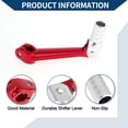 thumbnail image 3 of Folding Motorcycle Gear Shifter Lever for Bosuer M5 Aluminum Alloy Pedal Shift Lever Arm Red Lever Silver Tone Head, 3 of 6