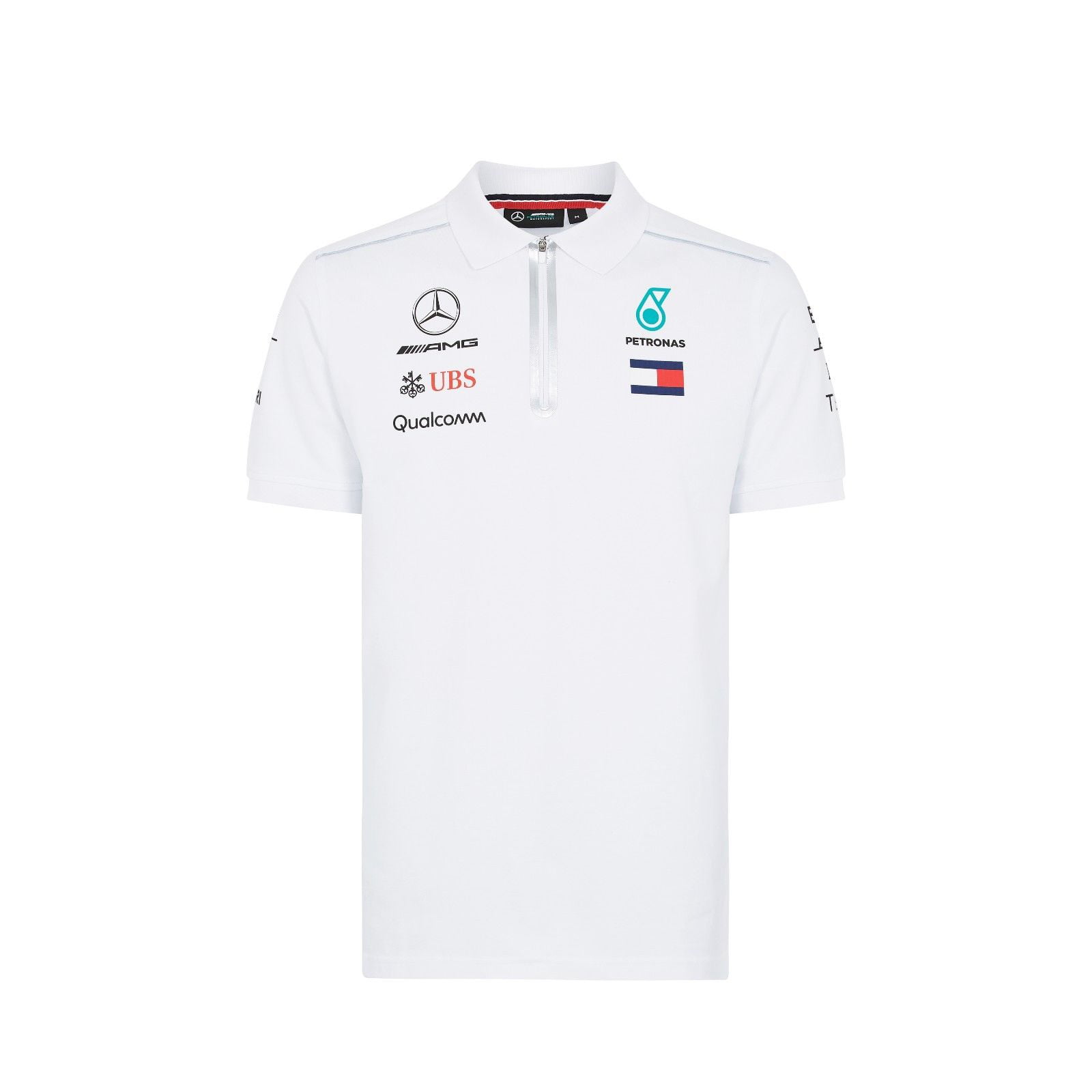 Mercedes AMG Petronas Motorsport Men's 2018 Team Polo Shirt in White ...