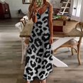 thumbnail image 3 of Leopard Print Pattern Design Sleeveless Dress Woman Fashion Long Dresses Women's Summer Suit Dress 2025, 3 of 7