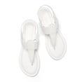 thumbnail image 3 of Sandalias DREAM PAIRS SPPARKLY blancas con tiras elásticas talla 7, 3 of 7