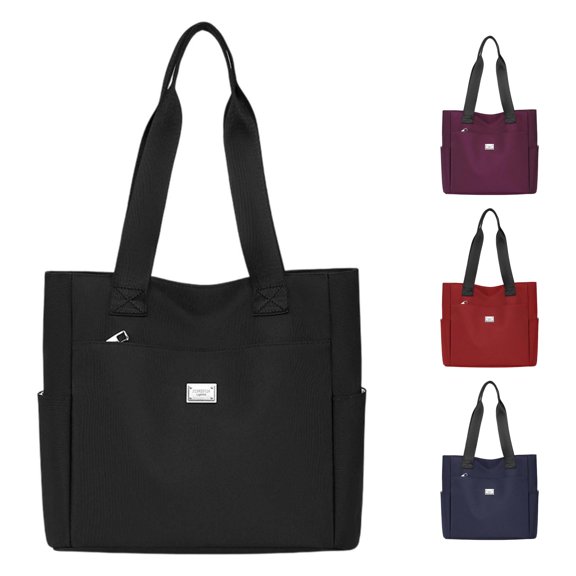 XINXIAOO Large Capacity Nylon Shoulder Bag, Ladies' Handbag with Zipper & Pocket