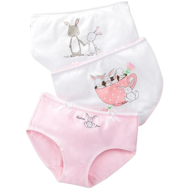 Culottes pour Enfants en Coton Colorées 3 Pcs Rabbit Culottes Culottes pour Enfants