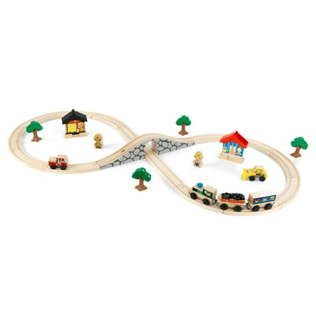 KidKraft Figure 8 Train Set with 38 Accessories Included