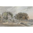 thumbnail image 2 of James Miller 18x13 Black Ornate Wood Framed Double Matted Museum Art Print Titled - The Swan Inn at Twickenham, 2 of 5