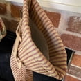 thumbnail image 4 of Primitive Red Stripe Quilted Stocking with Personalized Letter Charm by Marilee Home, 4 of 8