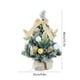 thumbnail image 3 of Mini árbol de Navidad blanco flocado con luces LED | Decoración navideña de escritorio de 15,74 pulgadas | Árbol artificial de PVC rosa para decoración del hogar y la oficina, 3 of 5
