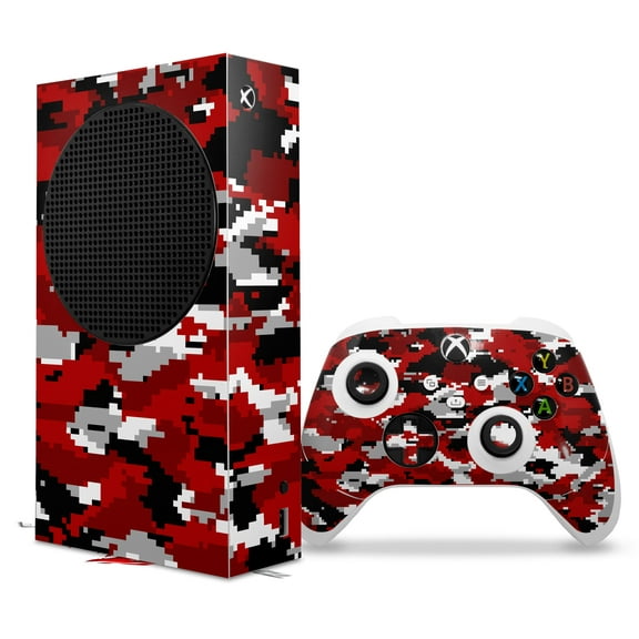 WraptorSkinz Skin Wrap compatible with the 2020 XBOX Series S Console and Controller WraptorCamo Digital Camo Red (XBOX NOT INCLUDED)