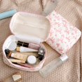 thumbnail image 3 of Bolsa de maquillaje uekeboag acolchada de algodón con estampado floral, 3 unidades, 3 of 6