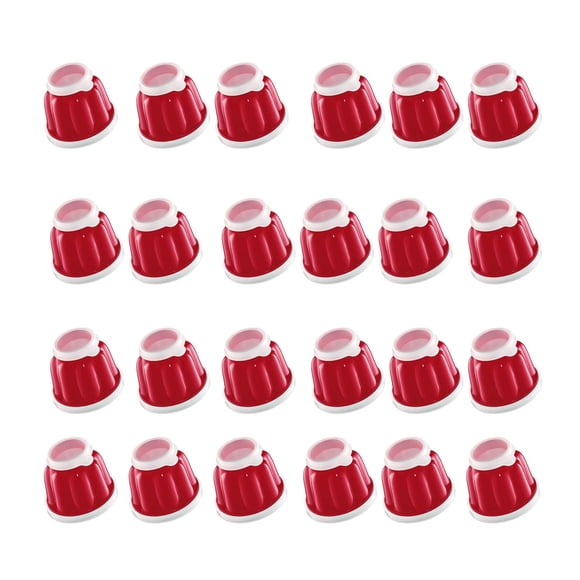 Paquete de 24 moldes para pudín Küchenprofi, color rojo