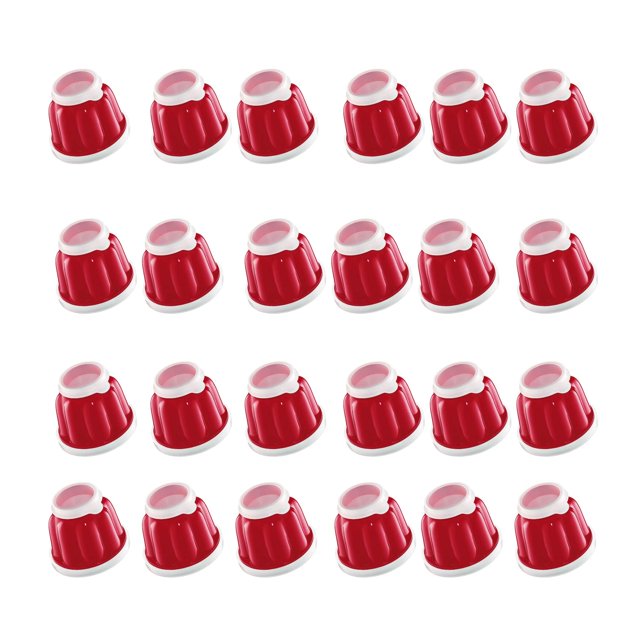 Paquete de 24 moldes para pudín Küchenprofi, color rojo