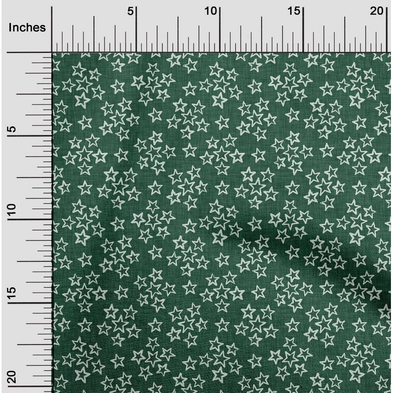 oneOone Cotton Poplin Twill Dark Green Fabric Asian Block Dress Material  Fabric Print Fabric By The Yard 56 Inch Wide - Walmart.com