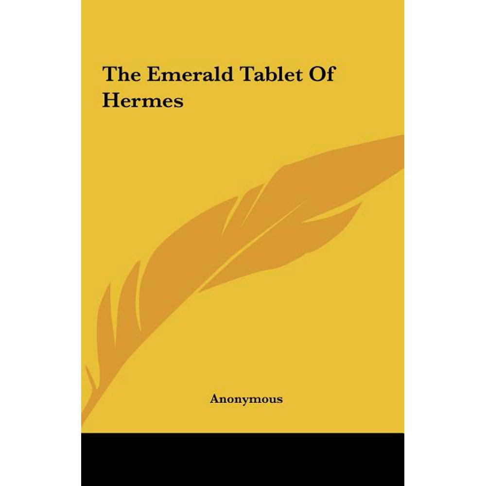The Emerald Tablet of Hermes