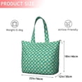 thumbnail image 4 of Green Daisy Flower Floral Pattern Travel Tote Bags for Women Carry On,Large Weekender Bags for Women Travel,Multi Functional Duffle Bag for Work,Shopping,Sports, 4 of 5