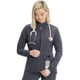thumbnail image 4 of Cherokee Infinity GNR8 Women Scrubs Jacket Zip Front Plus Size IN320A, 2XL, Pewter, 4 of 5