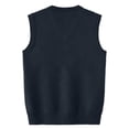 thumbnail image 6 of Atogsazn Mens V Neck Knitted Sweater Casual Sleeveless Vest Pullover Fall Winter Tank Tops Outerwear Black XXXL Fashion, 6 of 6