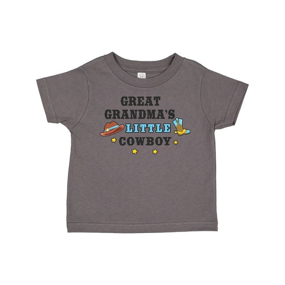 Inktastic Great Grandmas Little Cowboy with Cowboy Hat and Boots Boys Toddler T-Shirt