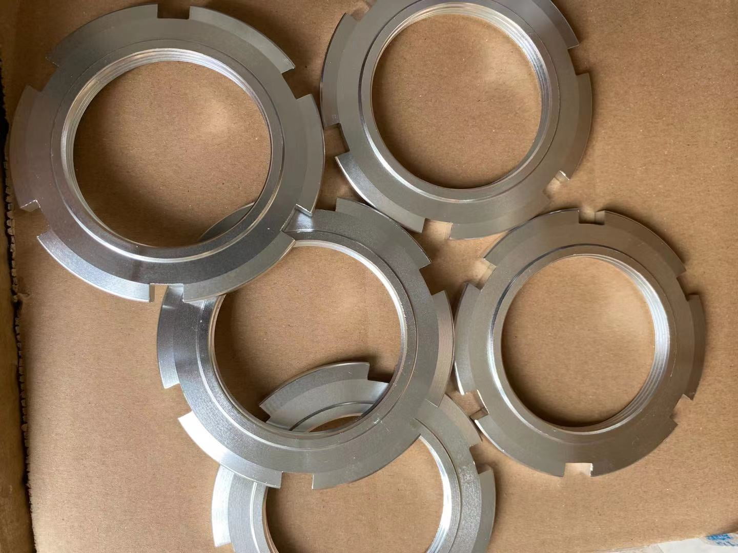 2pcs of Aluminum locking nuts for coilovers ,M52x1.5mm spring locking