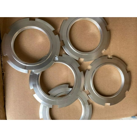 80Tuning Aluminum Locking Nuts, M52x1.5mm, 2pcs, Automotive Specialty Parts