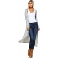 thumbnail image 1 of PENGXIANG Maxi Cardigan pour Femme – Pull-Over Léger Décontracté Long et Fluide à l'Avant, 1 of 4