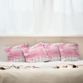 thumbnail image 4 of Ambesonne Pink Throw Pillow Cover 4 Pack, Cherry Trees Feathers, 16", Pale Pink White, 4 of 5