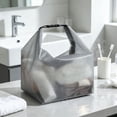 thumbnail image 6 of Bklubk Mesh Shower Caddy Bag Portable Dry Mesh Travel Toiletry Bag With Adjustable Buckle Handle Hanging Bathroom Organizer Bag For Gym Swimming Camping, 6 of 6