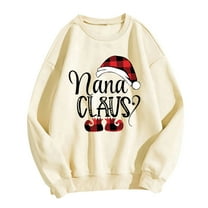 Patlollav Gifts for Women Christmas Tops,Ladies Under $5 Tops Long Sleeve Autumn Sweatshirt S-Xxl