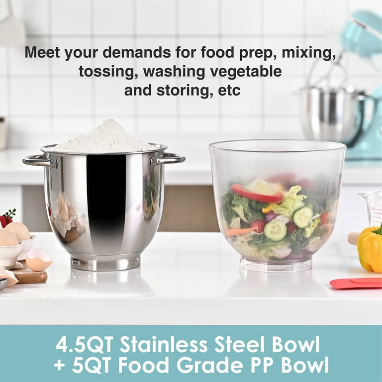 Kitchen in the box 10 Speeds Stand Mixer with 4.5QT+5QT Two Kitchen in the box 10 Speeds Stand Mixer with 4.5QT+5QT Two