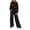 Black#1, variant on LEBONYARD Women's Mesh Panel Overalls-Sporty Ventilated Design,Women's Solid Color Elastic Waist Pockets Jumpsuit Sky Blue S