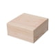 thumbnail image 4 of Caja de madera con tapa para guardar recuerdos, decorativa y cuadrada, ideal para manualidades. 18cmx18cmx8cm, 4 of 9