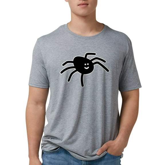 CafePress - Happy_Spider Men's Deluxe T Shirt - Mens Tri-blend T-Shirt