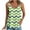 Green, variant on Tank Tops for Women Plus Size Sleeveless Print Crew Neck Printed Court Lock Casual Camisole Round Neck Tank Blue 3XL