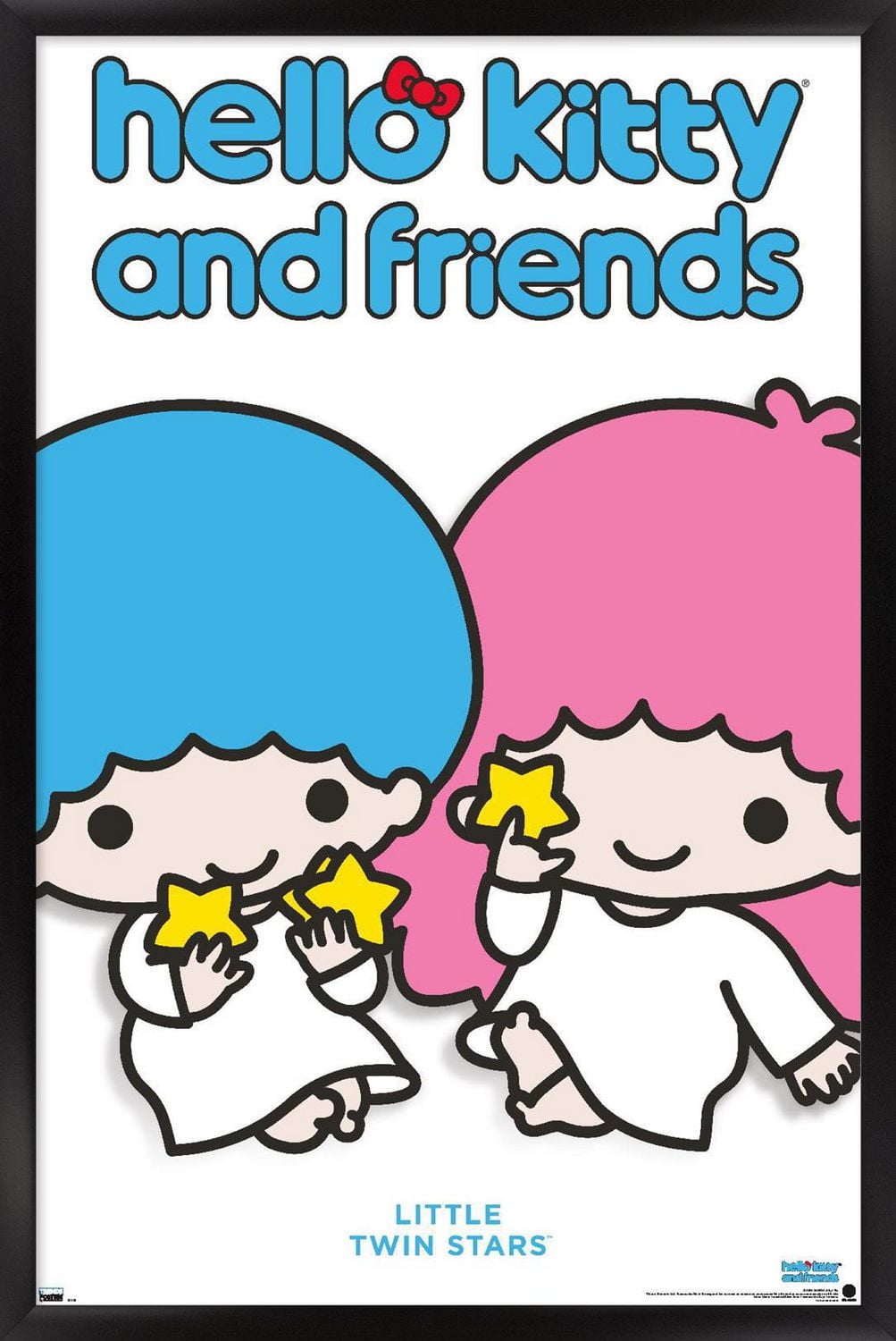 Hello Kitty and Friends: Hello - Little Twin Stars Feature Series Wall Poster with Pushpins, 22.375" x 34"