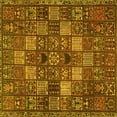 thumbnail image 1 of Ahgly Company Machine Washable Indoor Square Persian Yellow Traditional Area Rugs, 8' Square, 1 of 4