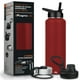 thumbnail image 1 of MAGMALIFE Termo de Acero Inoxidable para Agua y Café 1200 ml (40 oz): Contiene 3 Tapas para Diferentes tipos de Bebidas, Ideal para Mantener la Temperatura Deseada (Rojo), 1 of 7