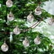 thumbnail image 3 of Farfi 1 Juego de adorno conmemorativo de Navidad transparente, bola de plumas, colgante conmemorativo para árbol de Navidad para el hogar, 3 of 5