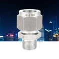 thumbnail image 2 of Fitting Male Connector  Compression Fitting  Compression Tube Fitting  Compression Pipe Fitting 1pcs ZG3/8 Stainless Steel Compression Fitting Straight Ferrule Joint For Oil, 2 of 8