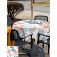 thumbnail image 6 of Square Outdoor Tablecloth with Umbrella Hole Orange Ocean Coral Outside Table Cloth Waterproof Patio Table Cover Retro Coastal Ombre Blue Gradient Zipper Tablecloths for Picnic Camping 54x54 Inch, 6 of 8
