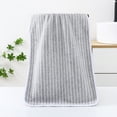 thumbnail image 4 of kchsji Coral Fleece Towel Set 2-Piece, Super Soft & Highly Absorbent Bath Towel and Face Towel, Quick Dry Striped Bathroom Set, Gift for Women Men, Luxury Bath Collection, 4 of 6