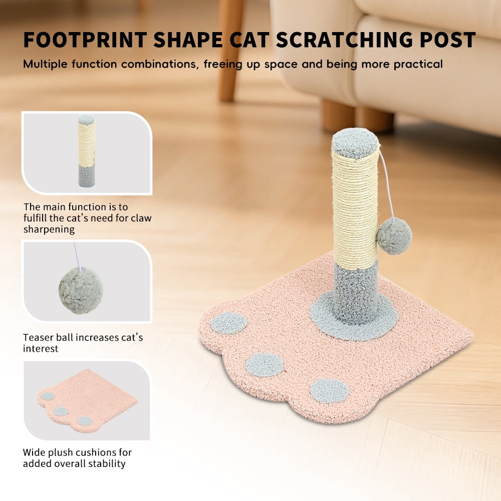 Automatic Cat Water Fountain + Scratching Tower, 2000ML Transparent Tank with Motion Sensor, No Daily Refills Needed, Leak-Proof Quiet Pump
