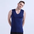 thumbnail image 4 of Mens Compression Undershirt Slimming Body Shaper Tummy Control Vest Elastic Gynecomastia Shirt, 4 of 12