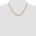 thumbnail image 4 of Diamond2Deal 14K Yellow Gold 4mm Flat Figaro Chain Necklace for Men 18", 4 of 6