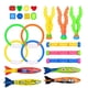 thumbnail image 2 of Juguetes de piscina, juguetes para bebés, juguetes para niños pequeños, juguetes de buceo de verano, juguetes acuáticos para piscina infantil, set combinado de palos de buceo y esnórquel., 2 of 2