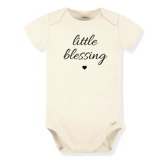 Little Blessing Baby Bodysuit, Newborn Outfit, Baby Clothes, Gift for Children 3-6m Natural