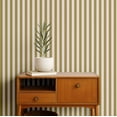 thumbnail image 2 of S4Sassy Self Adhesive Wallpaper, Green Vertical Stripes Wallpaper, Removable DIY Vinyl Wall Covering, Peel and Stick Contact Paper for Entryway Accent Wall, Easy Home Decor Solution(25"x120"), 2 of 9