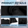 thumbnail image 3 of Men’s 100% Cotton T-Shirt – Soft, Breathable, Casual Fit, S-3XL, Black, 3 of 6