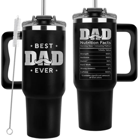 Best Dad Ever Tumbler 40oz Best Dad Ever Gifts Coffee Tumbler For Dad Dad Tumbler For Man Happy Birthday Dad Father s Day Gifts Coffee Tumbler Dad Cups Mug For Dad Father Day Gifts for Dad