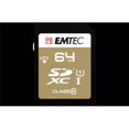 thumbnail image 1 of Emtec 64 Go Classe 10 Or Plus Micro SDXC Carte Mémoire, 1 of 1