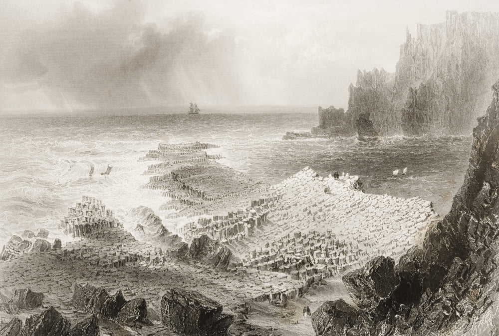 The Giants Causeway From AboveCounty Antrim IrelandDrawn By WHBartlett Engraved By S Bradshaw From The Scenery And Antiquities Of Ireland By NPWillis And JStirling CoyneIllustrated From Drawings By W